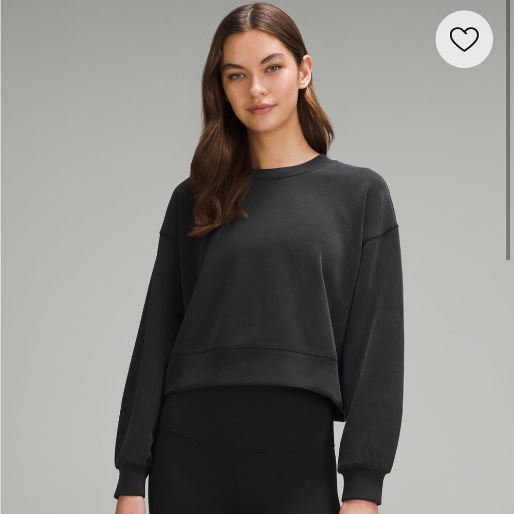 Lululemon Softstream Perfectly Oversized Cropped Crew Size 8